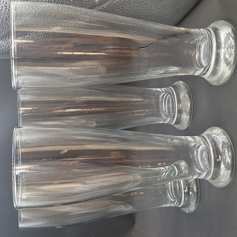 Pilsner Beer Clear Glasses Set Of 4 - Picture 3 of 6